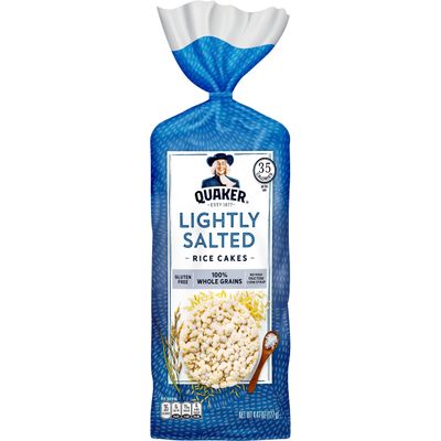 Quaker Large Rice Cakes, Lightly Salted, Pack of 6