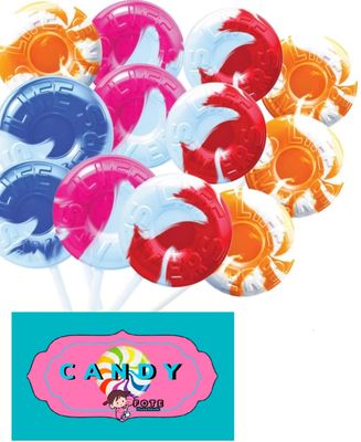Life Saver Swirl Lollipops 100 Count Easter Basket Candy Wrapped Swirled Suckers 4 flavors - Includes PITCHING PIGEON Brand magnet