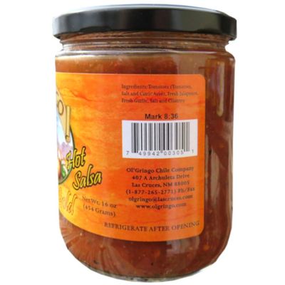 Ol Gringo Chile Company Authentic Hatch Valley New Mexico Gold Salsa (Hot)