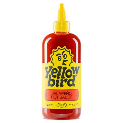 Jalapeno Hot Sauce by Yellowbird - Jalapeno Hot Sauce with Red Jalapeno Peppers, Carrots, Onions, and Garlic - Plant-Based, Gluten Free, Non-GMO Hot Pepper Sauce - Homegrown in Austin - 19.6 oz