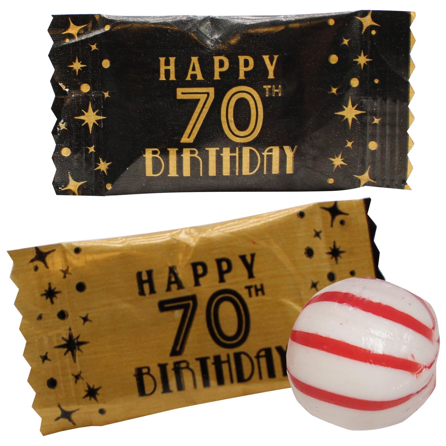 Wrapped 70th Birthday Peppermint Balls For Parties-100 count-Perfect Treat For The Big Celebration.
