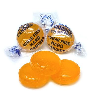 SweetGourmet Sugar-Free Butterscotch Buttons Arcor Bulk Hard Candy 1 Pound