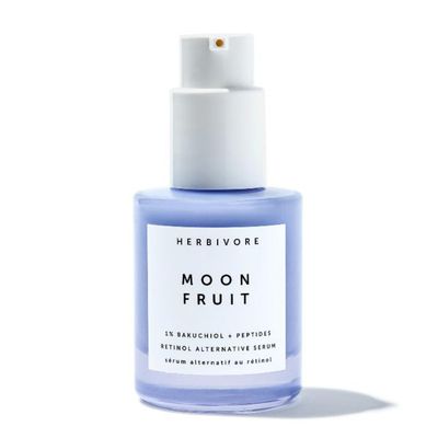 HERBIVORE Bakuchiol Retinol Alternative Moon Fruit Face Serum EXTRA STRENGTH - 1% Bakuchiol Peptides, Smooths Skin, Reduces Fine Lines &amp; Wrinkles, Plant-based, Vegan, Cruelty-free, 30mL / 1 oz
