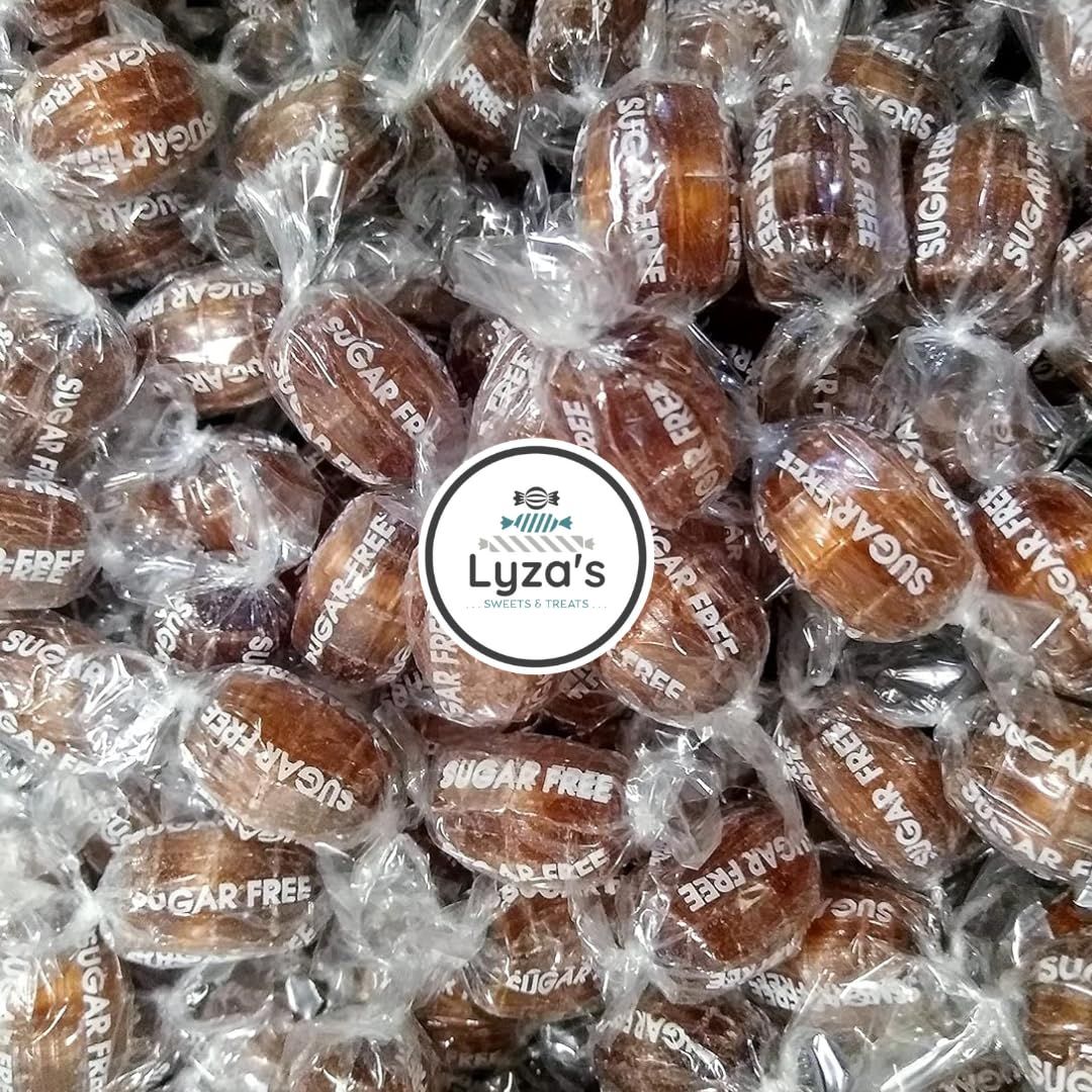 SUGAR FREE Root Beer Barrels Hard Candy Gift - 1 lb Bulk Bag by Lyza&#39;s Sweets &amp; Treats