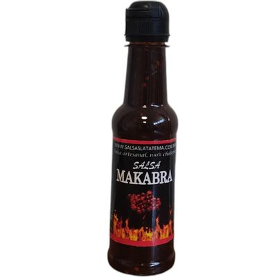 Salsas la Tatema Chiltepin Hot Sauce Makabra Salsa de Chiltepin Enjoy with Mexican Food, Seafood 180 Ml Bottles (Makabra)