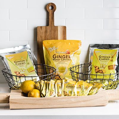 Prince of Peace Ginger Chews With Lemon, 1 lb. - Candied Ginger - Lemon Candy - Lemon Ginger Chews - Natural Candy - 2 Pack