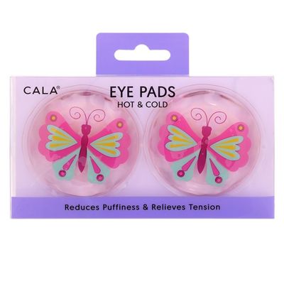 Cala Eye Pads Hot &amp; Cold - Reduces Puffiness &amp; Relieves Tension (Purple Butterfly)