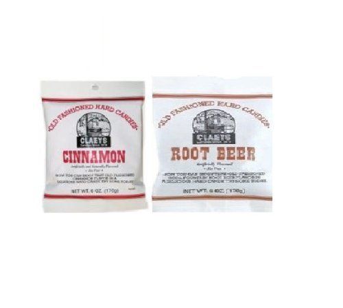 Claeys Root Beer and Cinnamon Set (1-6oz Bag of Each)