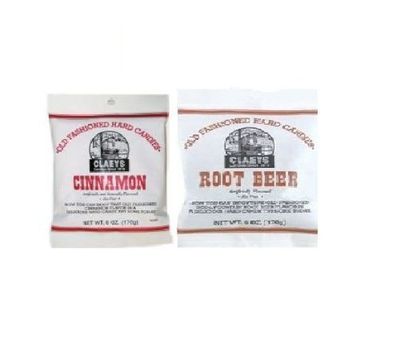 Claeys Root Beer and Cinnamon Set (1-6oz Bag of Each)