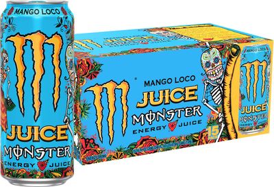 Monster Energy Juice Monster Mango Loco, Energy Juice, Energy Drink, 16 Ounce (Pack of 15)