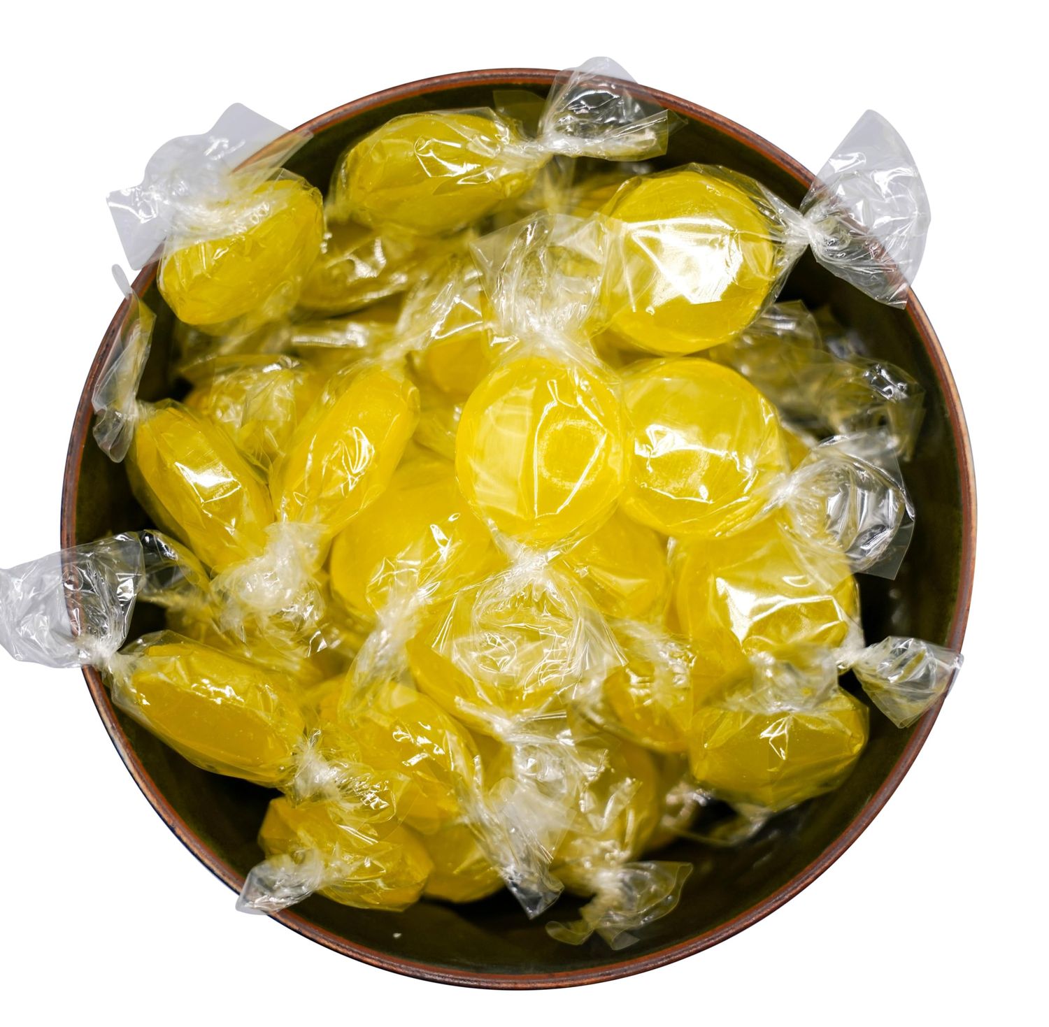 DM Sweets Sugar Free Lemon Candy - 1 lb of Individually Wrapped Sweet Tart Sugar Free Lemon Buttons, Yellow