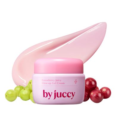 By Juccy Gooseberry Juicy Glow-up Gel CreamEnhances Skin Radiance, Improves Uneven Skin ToneGooseberry, Alpha-Arbutin, Niacinamide, Centella AsiaticaKorean Skin Care, Korean Moisturizer 1.85 Fl.oz