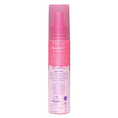 The Crme Shop x Hello Kitty - Korean Skin Care Celebrate Priming & Setting Facial Spray (Rose Water & Diamond) - Hydration, For Makeup, Natural Essence