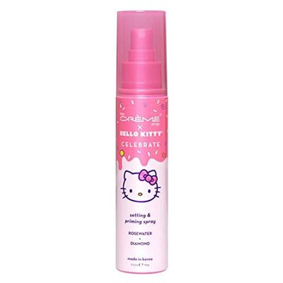 The Crme Shop x Hello Kitty - Korean Skin Care Celebrate Priming &amp; Setting Facial Spray (Rose Water &amp; Diamond) - Hydration, For Makeup, Natural Essence