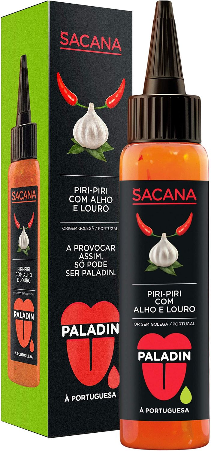 Sacana Piri Piri Hot Sauces from Portagul. 2.54fl oz (with Garlic)