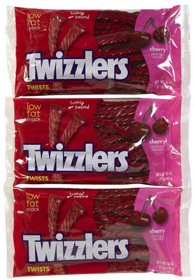 Twizzlers Cherry Twists Bag - 16 oz - 3 pk