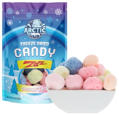 Arctic Farms Freeze Dried Candy Zotz Fizz Candies (1.75oz, Assorted)