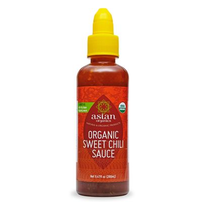 Asian Organics Thai Sweet Chili Sauce - USDA Organic, Non-GMO, Gluten-Free, No MSG, Authentic Sweet Chili Sauce for Cooking, 9.47oz/280mL Bottle