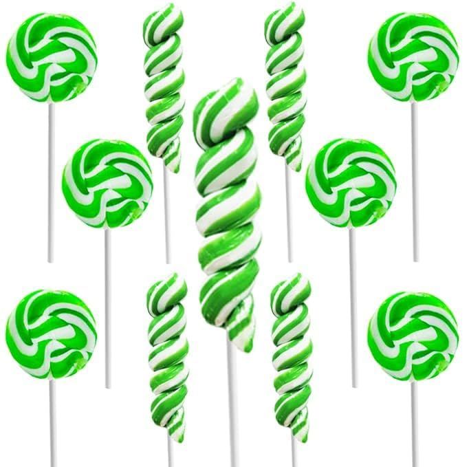 Fruidles St. Patrick&#39;s Day Swirl Variety Lollipops, Party Favor Box, Individually Wrapped 12-Pack