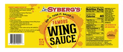 Syberg's 'Home of the Best Wings in St. Louis' Famous Wing Sauce 16 Fl Oz/473 ml