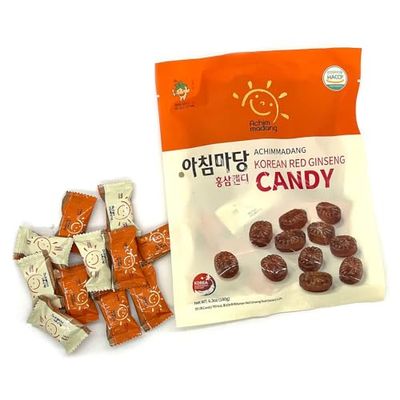 Achimmadang Korea Red Ginseng Candy, Rich Flavor, Sweet Health Care 6.3oz