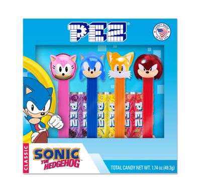 Sonic the Hedgehog PEZ Gift Set (Four PEZ Dispensers Six Candy Refills)