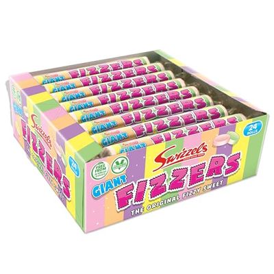 Swizzels Giant Original Fizzers Sweet 24 Rolls in Box