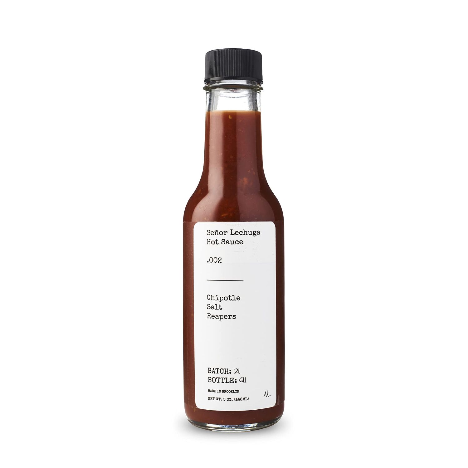 Seor Lechuga Hot Sauce - Hot Sauce Made from Carolina Reaper Peppers and Habanero Pepper - .002 Chipotle, Salt, Reaper