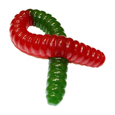 The Original World&#39;s Largest Gummy Worm - (Cherry/Green Apple)