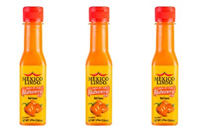 Mexico Lindo Red Habanero Hot Sauce Real Red Habanero Chili Pepper 78,200 Scoville Level Enjoy with Mexican Food, Seafood &amp; Pasta 5 Fl Oz Bottles (Pack of 3)