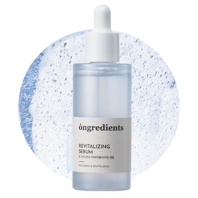 ONGREDIENTS Revitalizing Serum Hydrating Face Serum for Dull, Uneven Skin Tone Niacinamide, Squalane, Ceramide, Vitality Care for Dry, Sensitive Skin Vegan, Korean Skin Care 50ml / 1.69 fl Oz