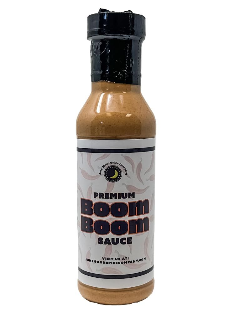 Premium Boom Boom Sauce Crafted in Small Batches 12 Fluid Ounce Flavor Lock Bottle Ignite Your Taste Buds!