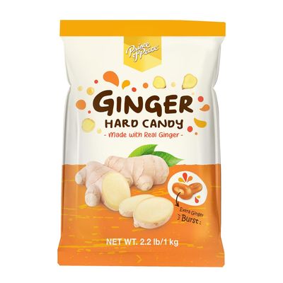 Prince of Peace Ginger Hard Candy with Center-Filled Ginger Burst, Made with Real Ginger, 2.2 lb Bag - Bold and Spicy Flavor, Natural Digestive Aid, Individually Wrapped