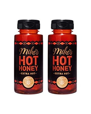 Mike&#39;s Hot Honey, Honey with a Kick, Sweetness &amp; Heat, 100% Pure Honey, Shelf-Stable, Gluten-Free &amp; Paleo Extra Hot (2 pack)
