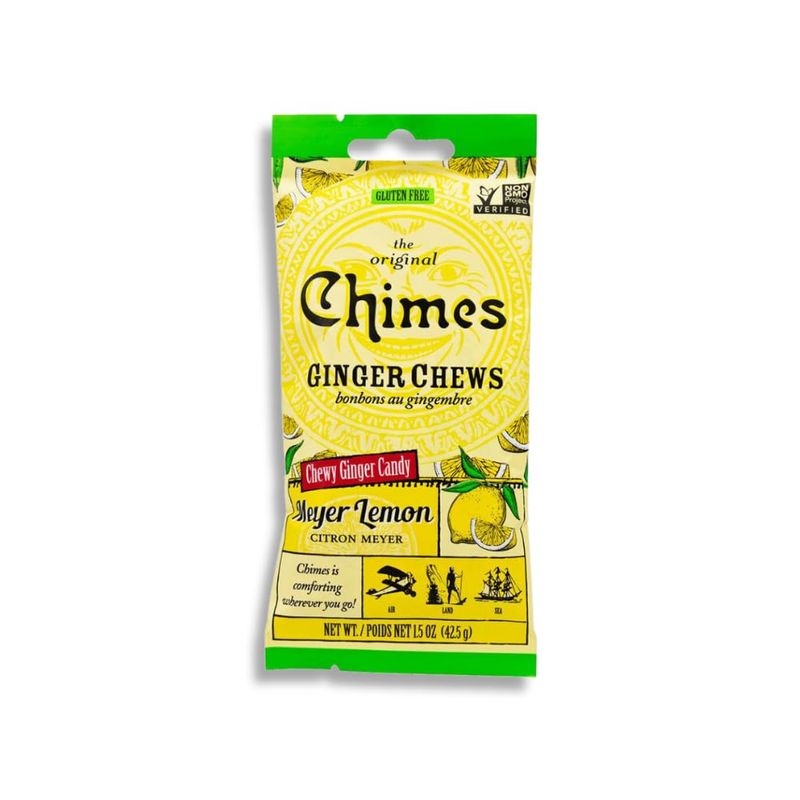 Seasonal Original Chimes Ginger Chews Meyer Lemon Chewy Candy, 1.5 Oz (Pack of 3)