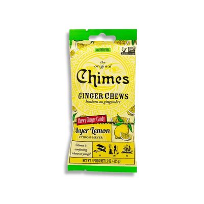 Seasonal Original Chimes Ginger Chews Meyer Lemon Chewy Candy, 1.5 Oz (Pack of 3)