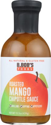 Bronco Bob&#39;s Roasted Mango Chipotle Sauce, Fat Free, 15.5 Ounces (Pack Of 6)