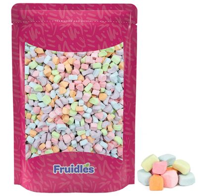 Fruidles Multicolor Mini Dehydrated Marshmallows in Resealable Bag - for Great Toppings (5 Ounces)