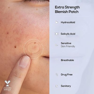 Hanhoo T-Zone Pore Patch, Extra Strength &amp; Custom Blemish Patch Bundle includes 54 patches with Salicylic Acid, Niacinamide &amp; Hyaluronic Acid for blackhead and acne treatment. Perfect Korean skincare.