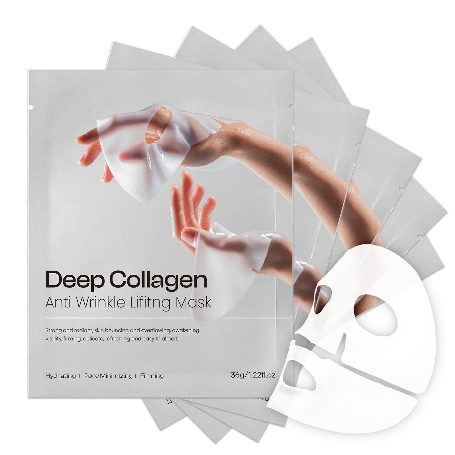 LHOPEBK Nature Deep Collagen Anti Wrinkle Lifting Overnight Face Mask: Moisturizing Hydrating and Firming for All Skin Types