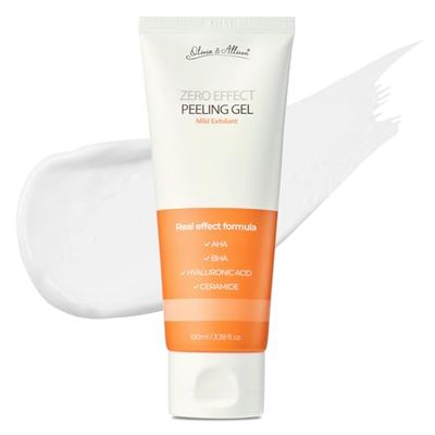 Olivia &amp; Allison ZERO EFFECT PEELING GEL 3.38fl oz (100ml) Natural BHA AHA Ceramide Exfoliating Gel