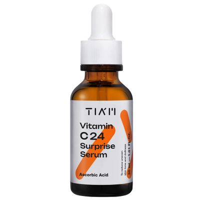 TIAM Vitamin C24 Surprise Serum, 1.01 fl oz, Glow-Boosting &amp; Anti-Aging with Vitamin E and Ferulic Acid for Dull Skin and Fine Lines, Korean Skin Care