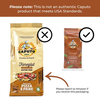 Antimo Caputo Gluten Free Pizza Flour 2.2lb - All Natural Multi Purpose Flour &amp; Starch Blend for Baking Pizza, Bread, &amp; Pasta