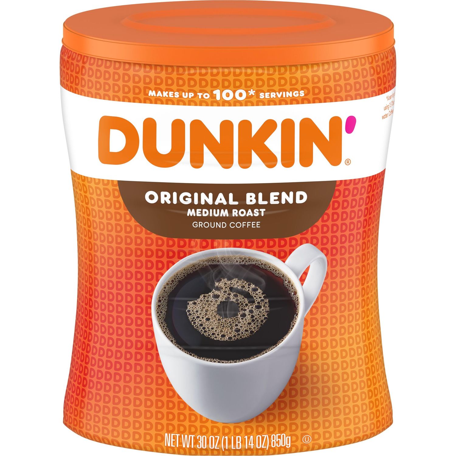 Dunkin&#39; Original Blend Medium Roast Ground Coffee, 30 Ounce