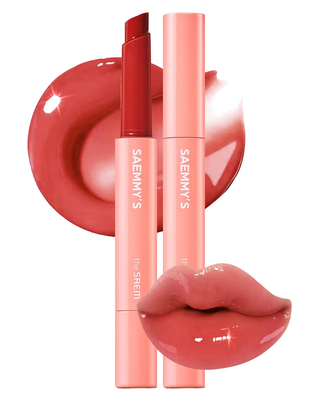 THESAEM Saemmy&#39;s Syrup Shot Melting Balm - Plumping Lip GLoss Lipstick for Glazed Shine Lips - Korean Lip Makeup - Long Lasting Moisturizing, 0.06oz. (05 Fig Muhly)