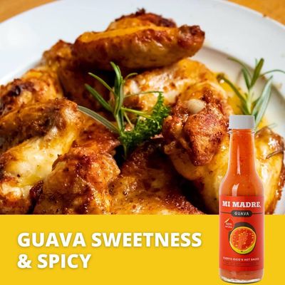 Mi Madre Guava Hot Sauce, Handcrafted in Puerto Rico, 100 Percent Natural, 5 Ounce (Pack of 1)