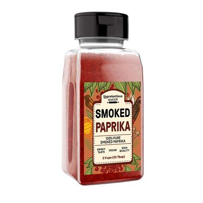 Unpretentious Smoked Paprika 2 Cups, Ground Spice Made from Dried Red Chile Peppers, Strong &amp; Smoked Flavor (9.12 Ounce)