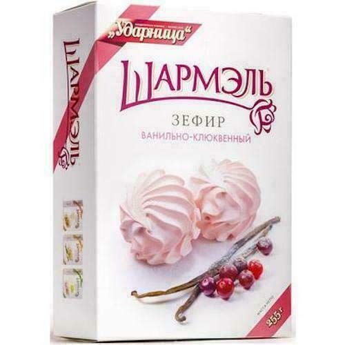 RUSSIAN ZEFIR MARSHMALLOW &quot;SHARMEL&quot; Vanilla-Cranberry 255 g -