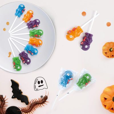 Halloween Lollipop Suckers,Zombie Candy Suckers,Lollipops Individually Wrapped,Great for Halloween Goody Bag Fillers 12 Pack