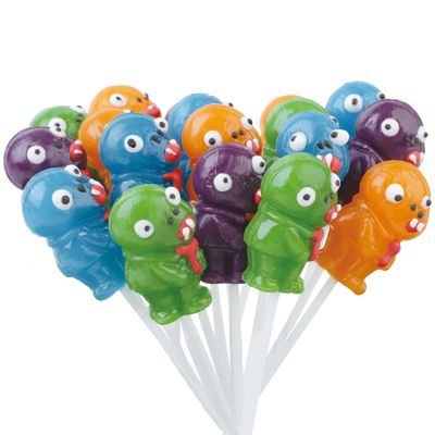Halloween Lollipop Suckers,Zombie Candy Suckers,Lollipops Individually Wrapped,Great for Halloween Goody Bag Fillers 12 Pack